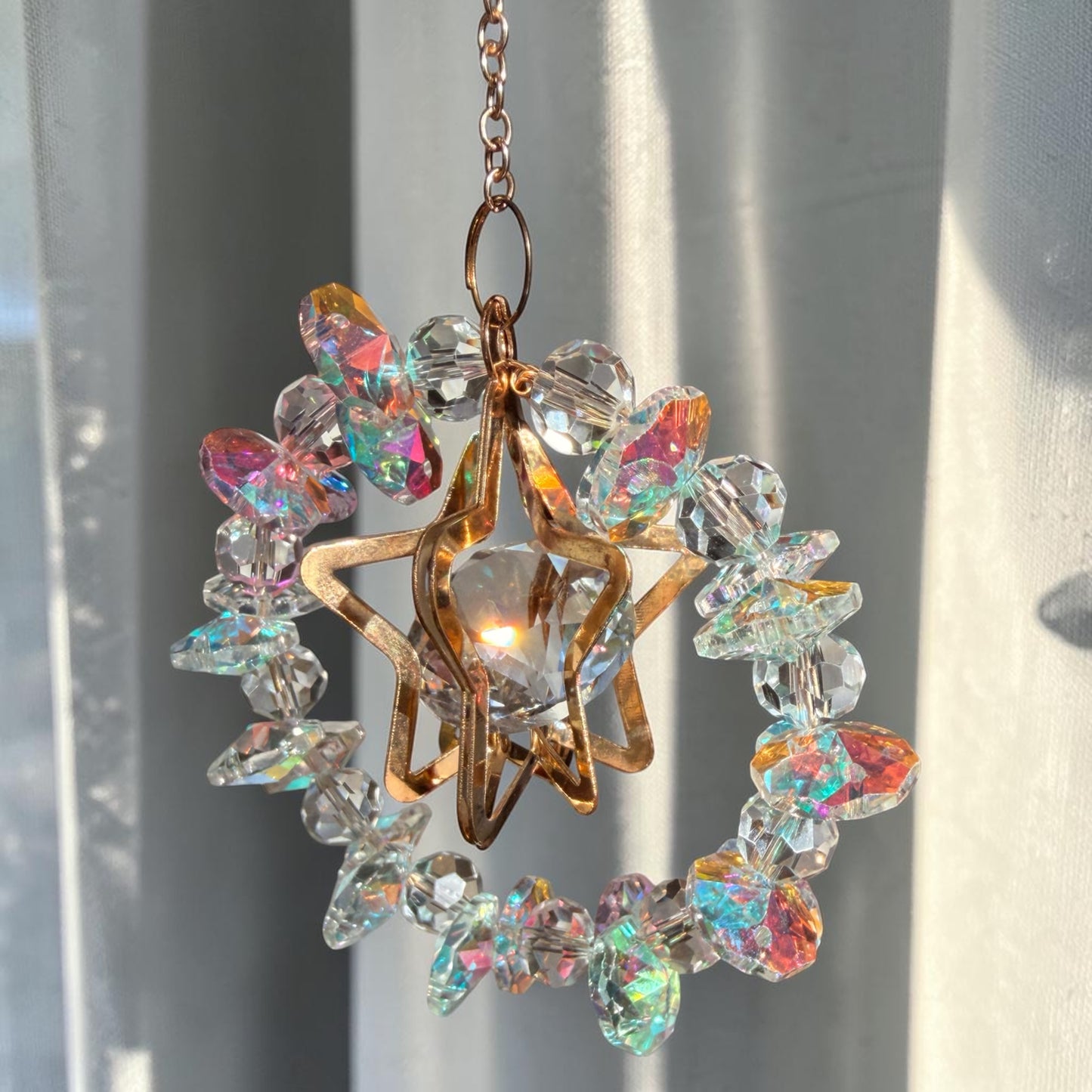 Crystal Star Halo Suncatcher