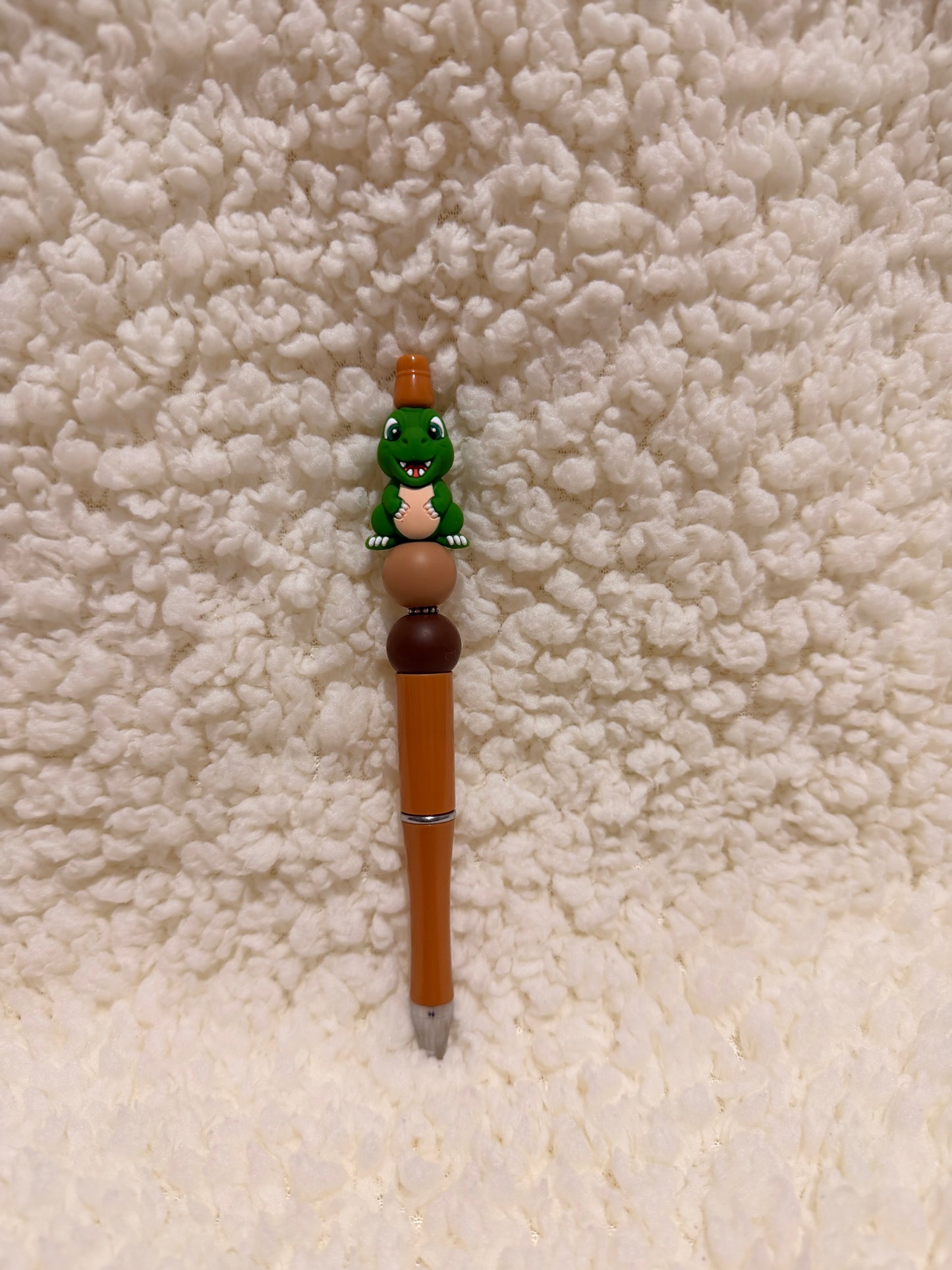 Green Dinosaur Beaded Pen