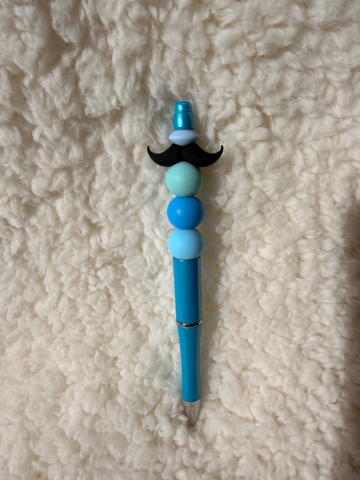 Moustache Beaded Pen