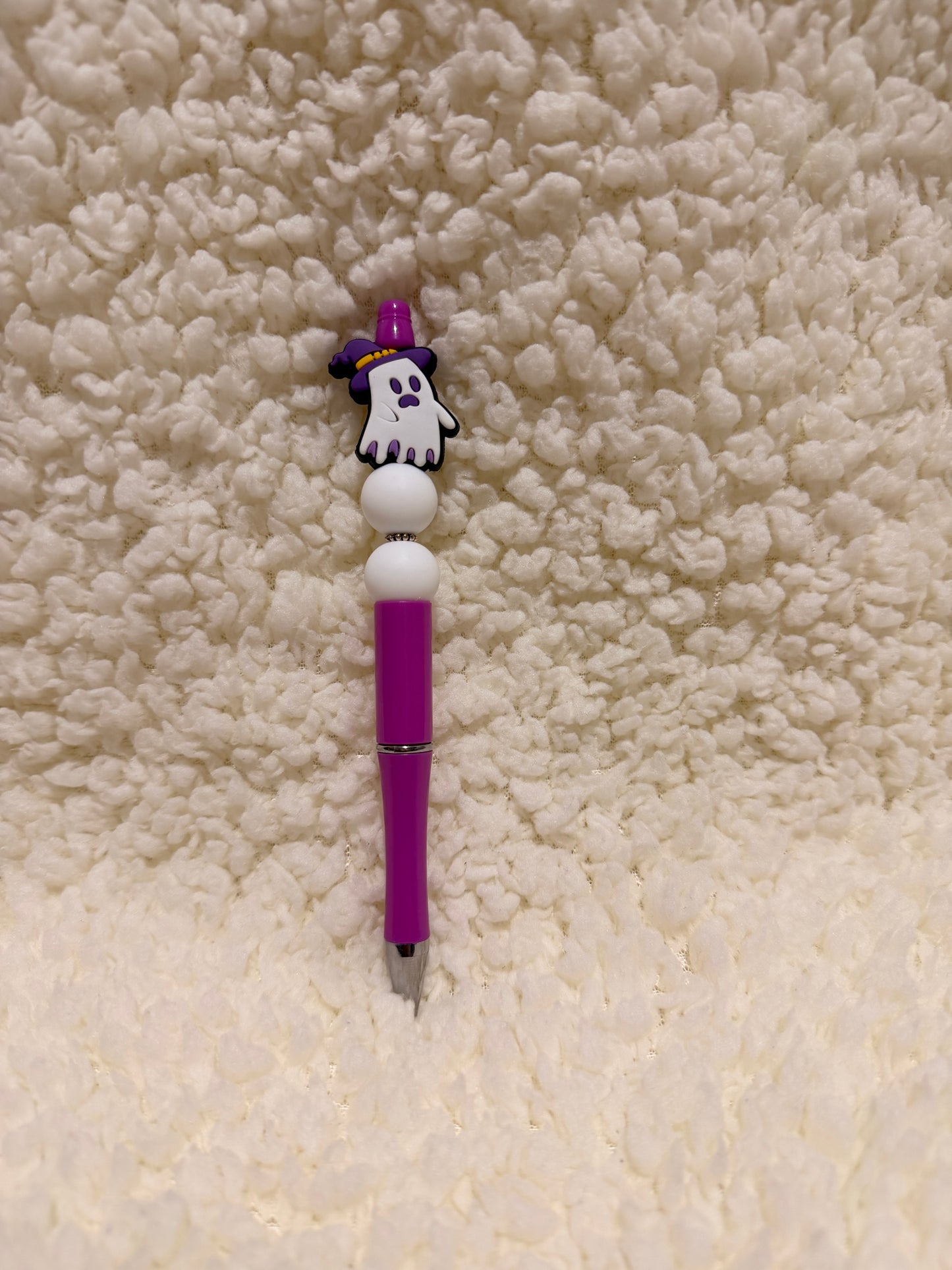 Purple Ghost Beaded Pen