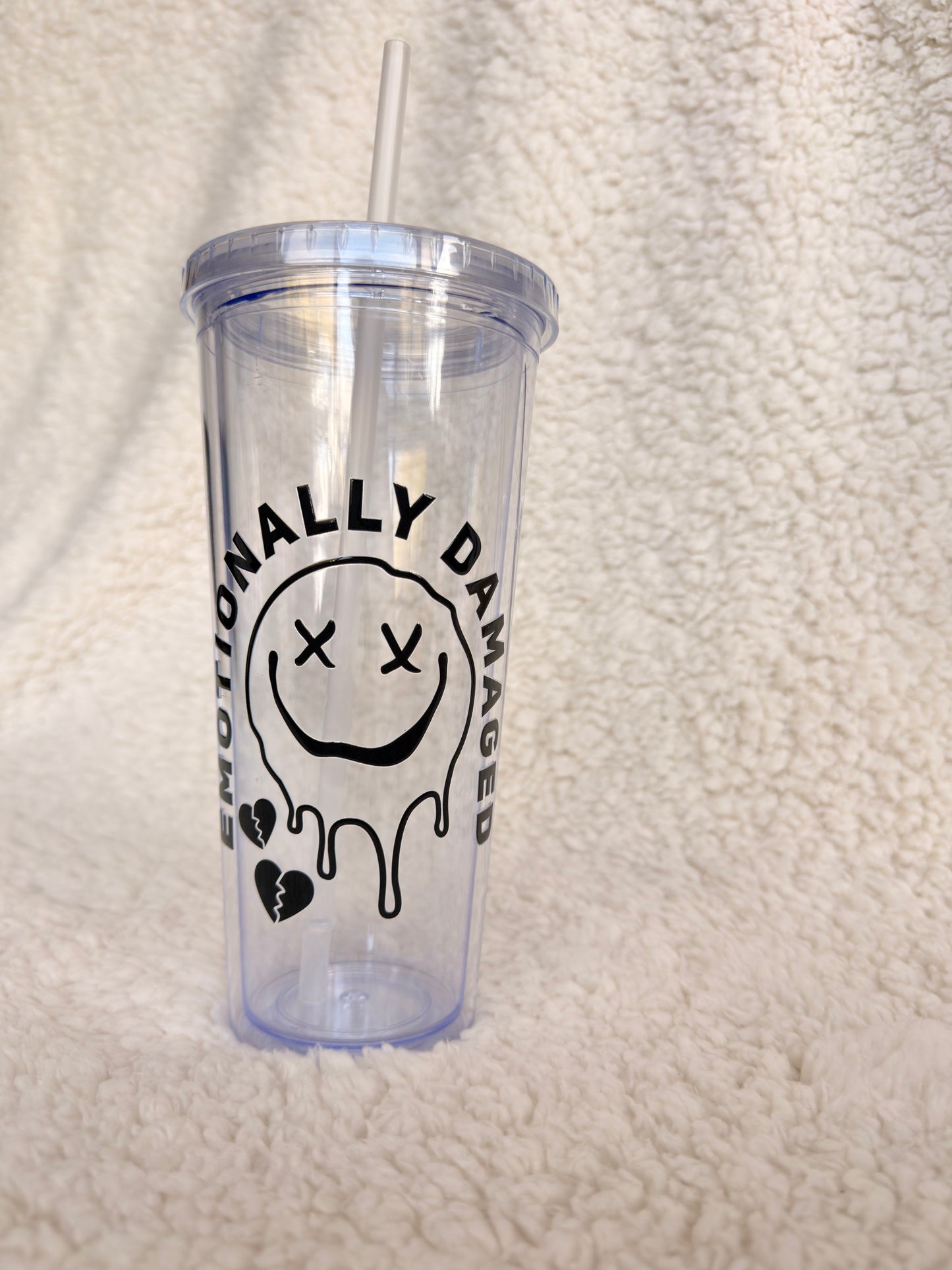 Emotionally Damaged Clear Cup