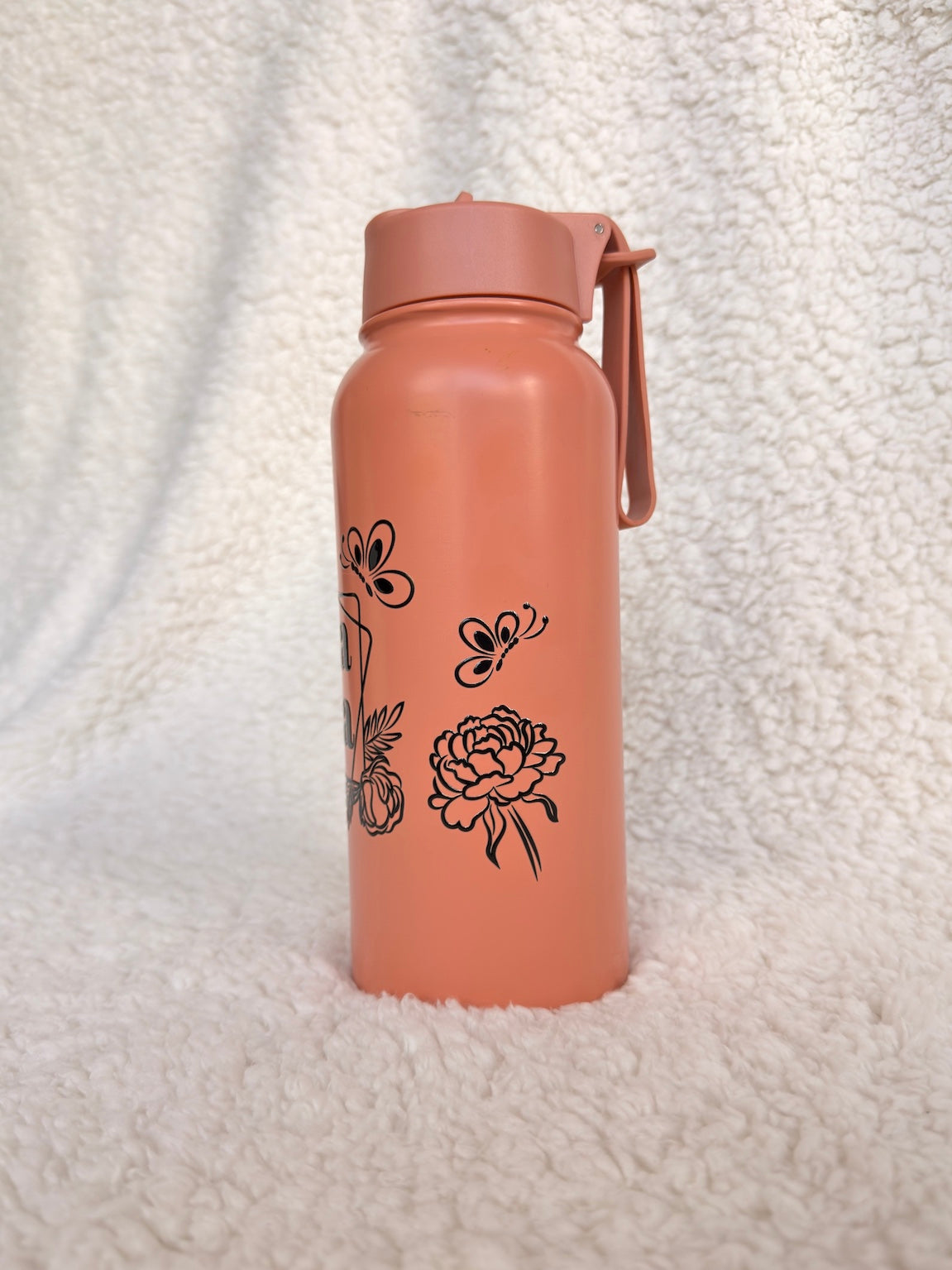 Mama Coral Floral Water Bottle