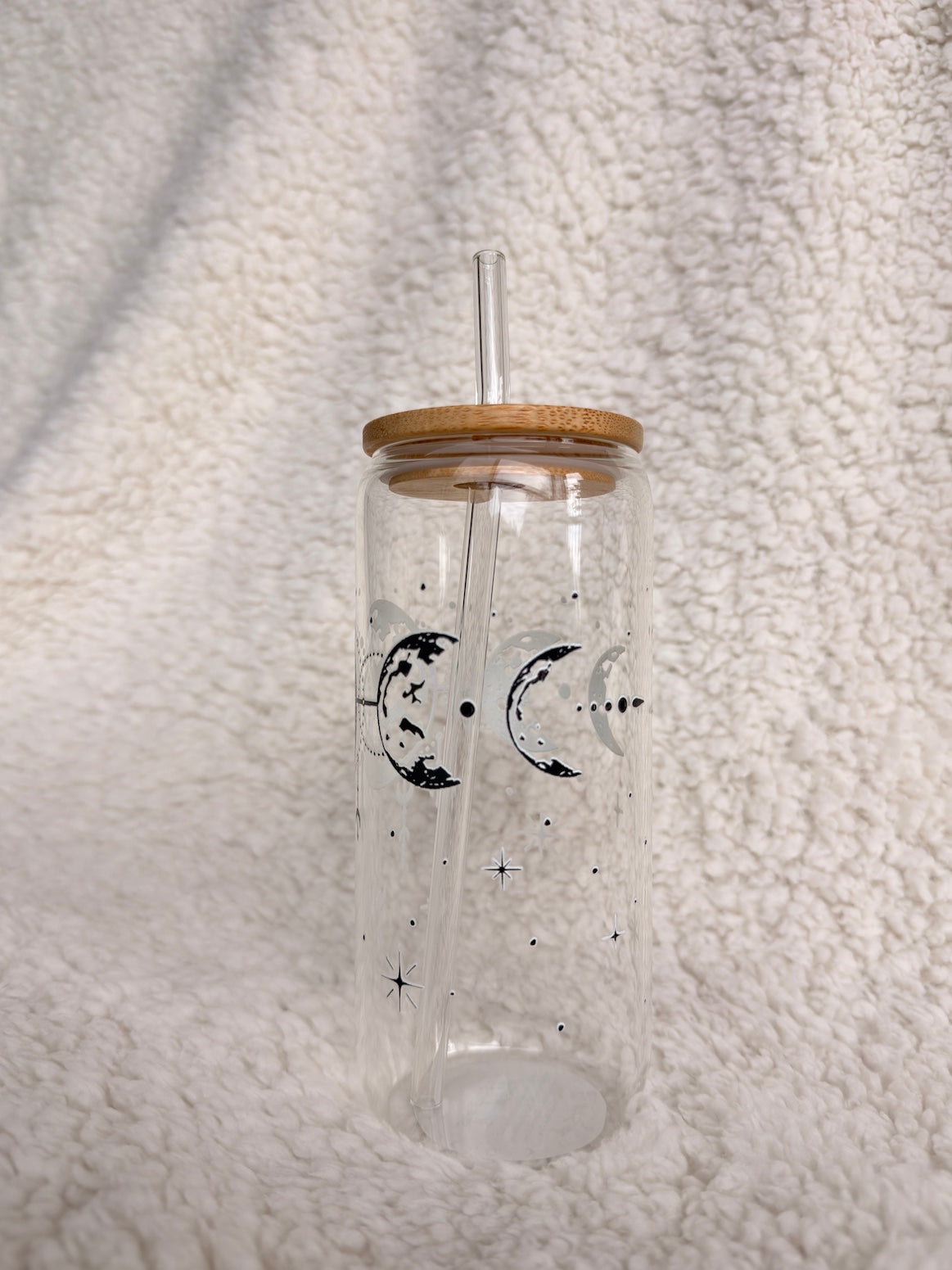 Moon Phase Glass Cup