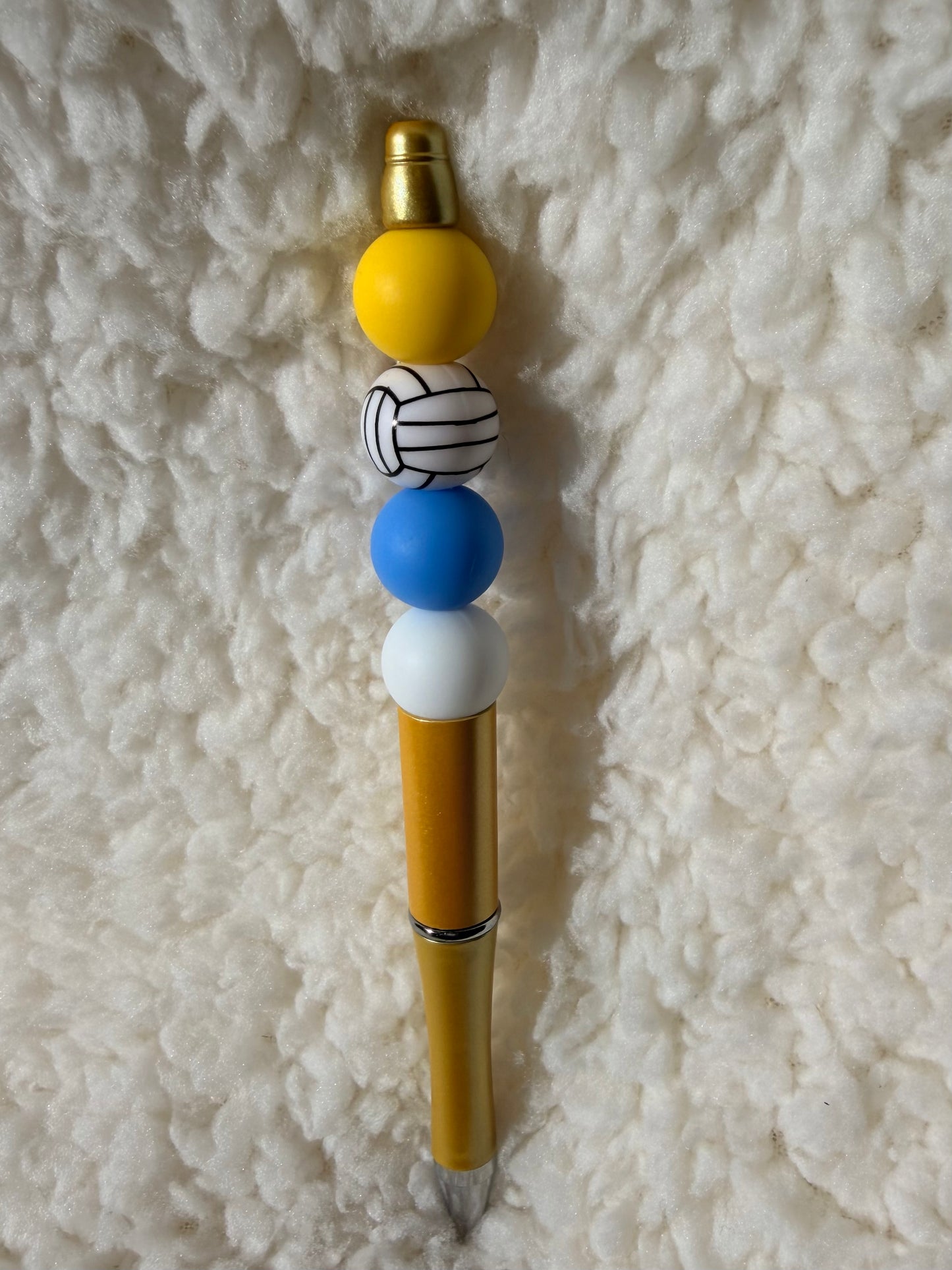 Volleyball Beaded Pen