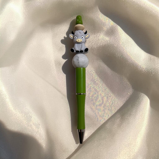 Cow Beaded Pen