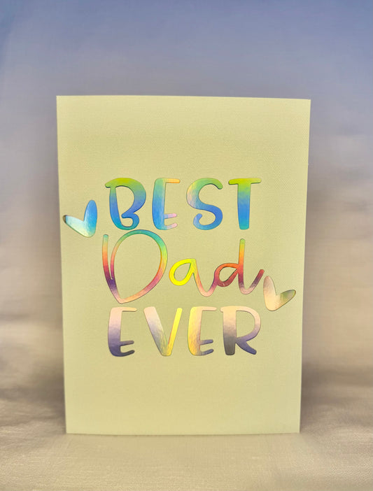 Best Dad Ever Handmade Father's Day Card