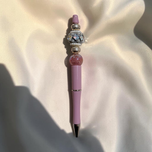 Pink Crystal Beaded Pen