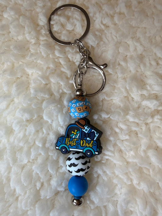 Best Dad Truck Keyring