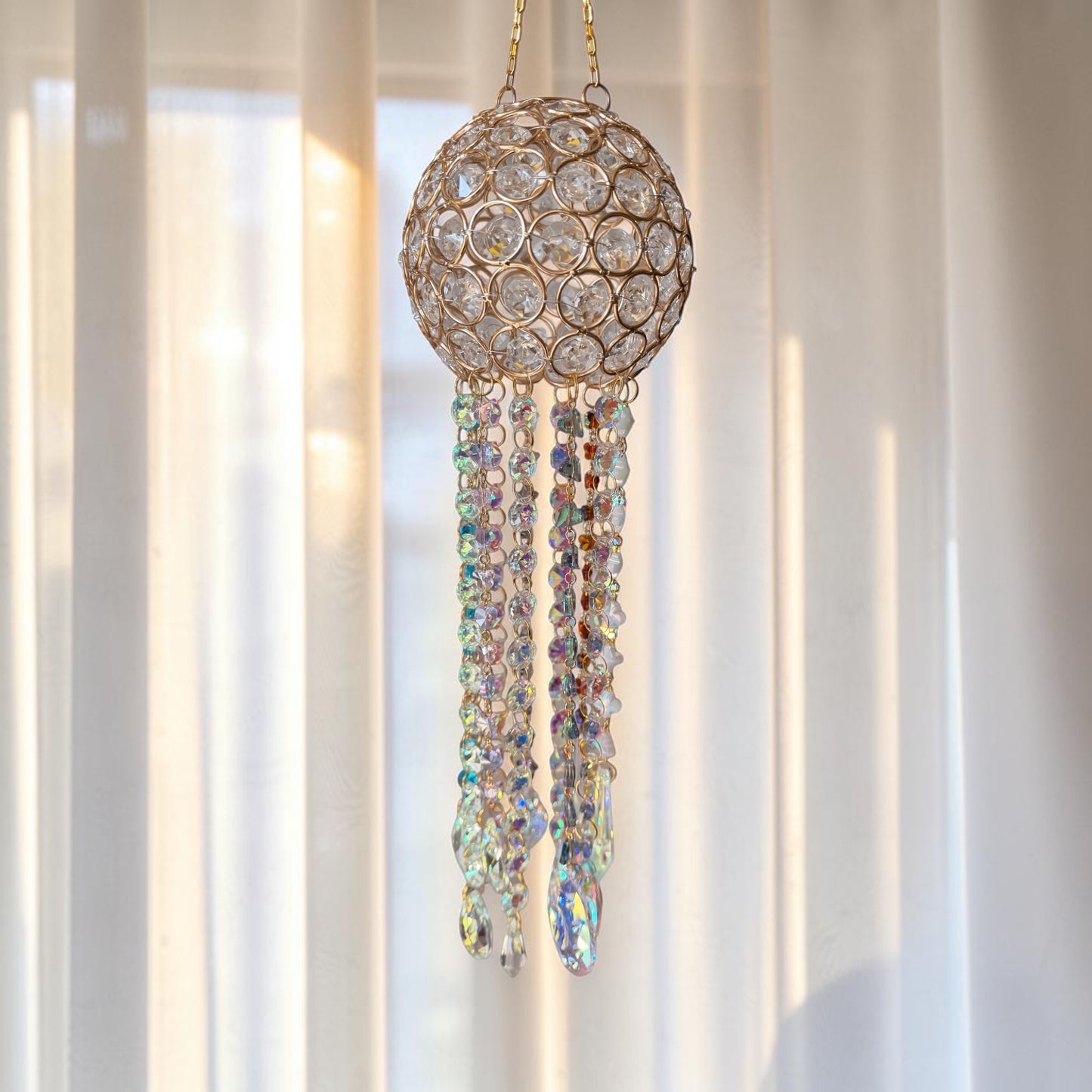 Crystal Chandelier Globe Suncatcher
