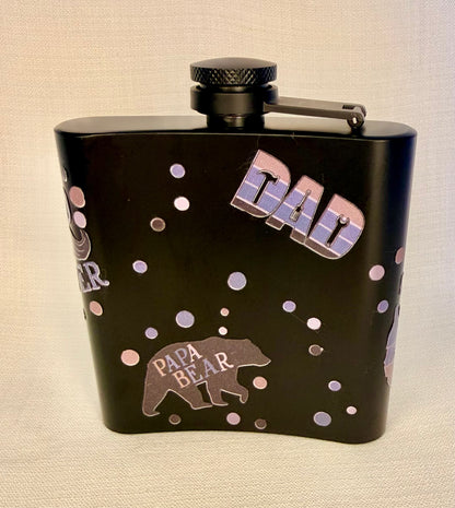 Dad The Man The Myth The Legend Hip Flask Gift Set