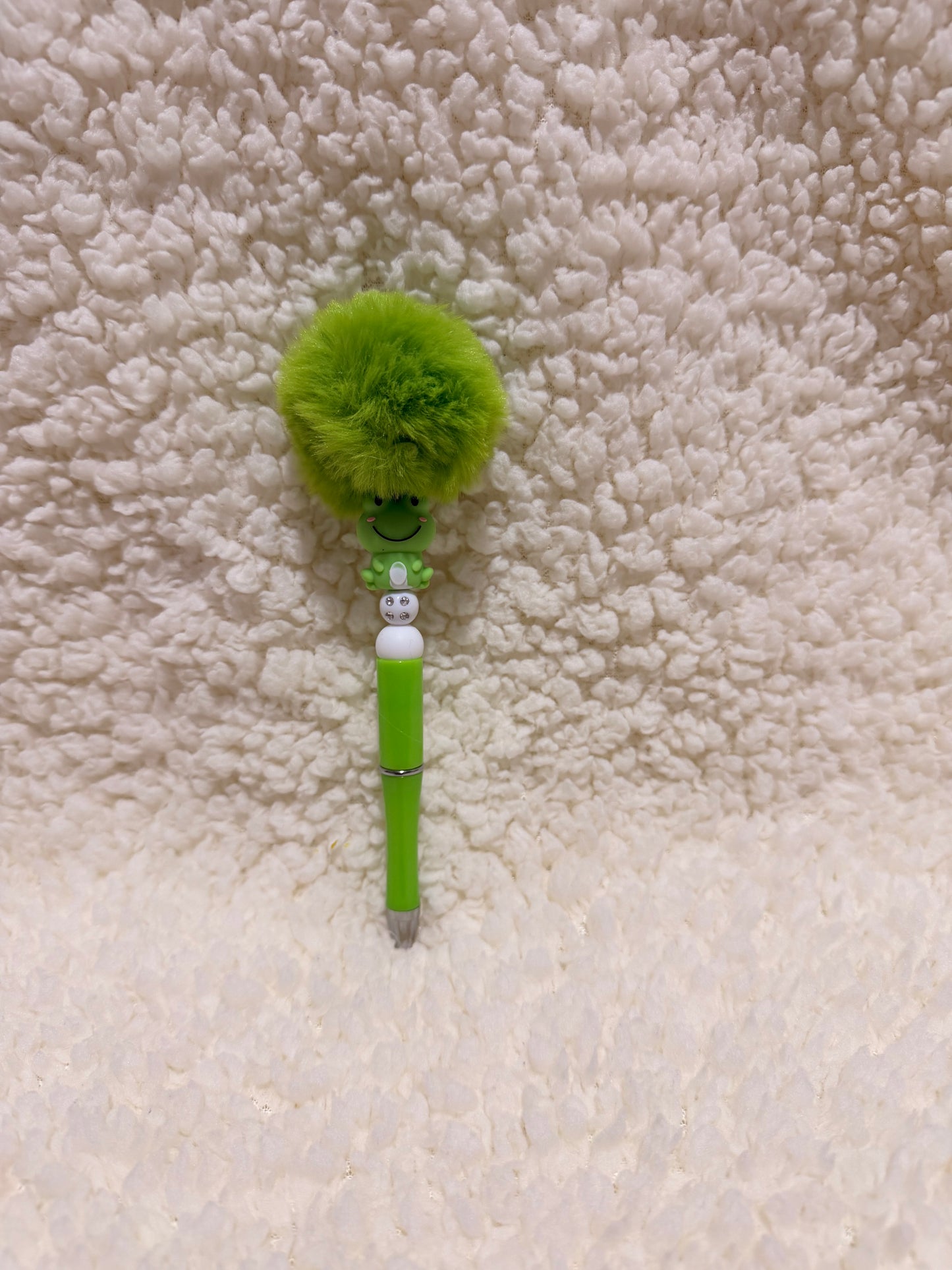 Green Frog Fluffy Premium Pen