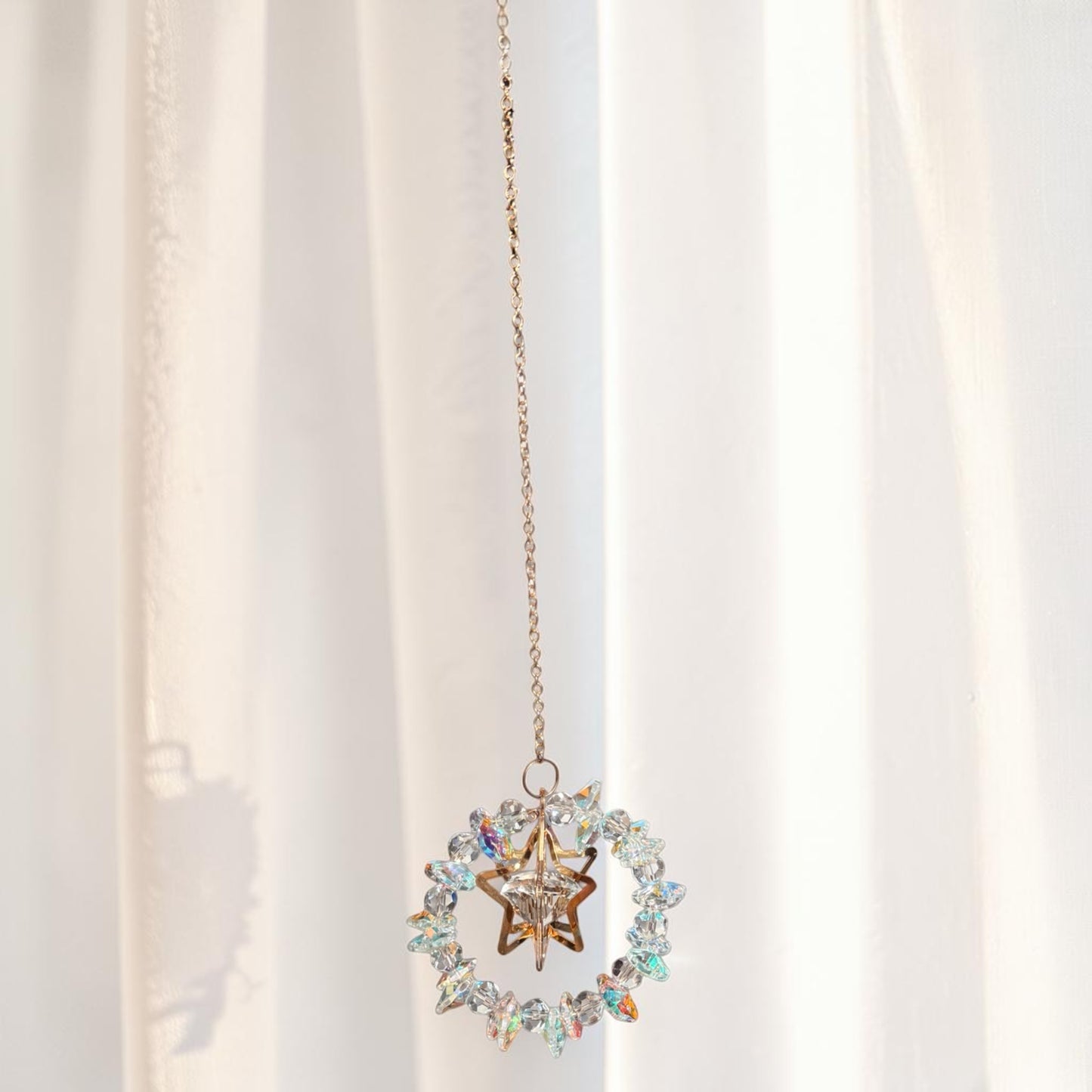 Crystal Star Halo Suncatcher