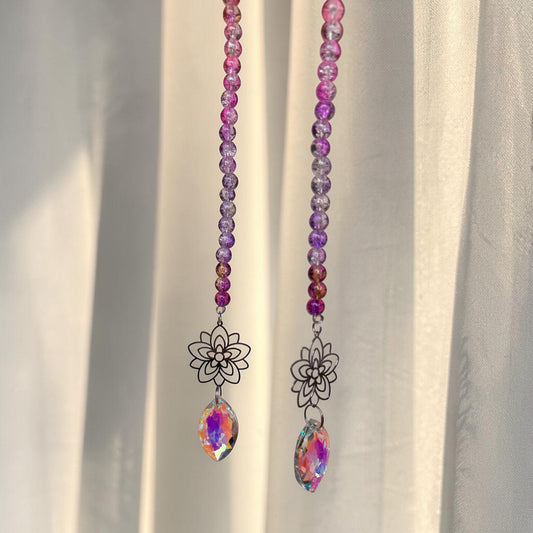 Pink Princess Crown Suncatcher