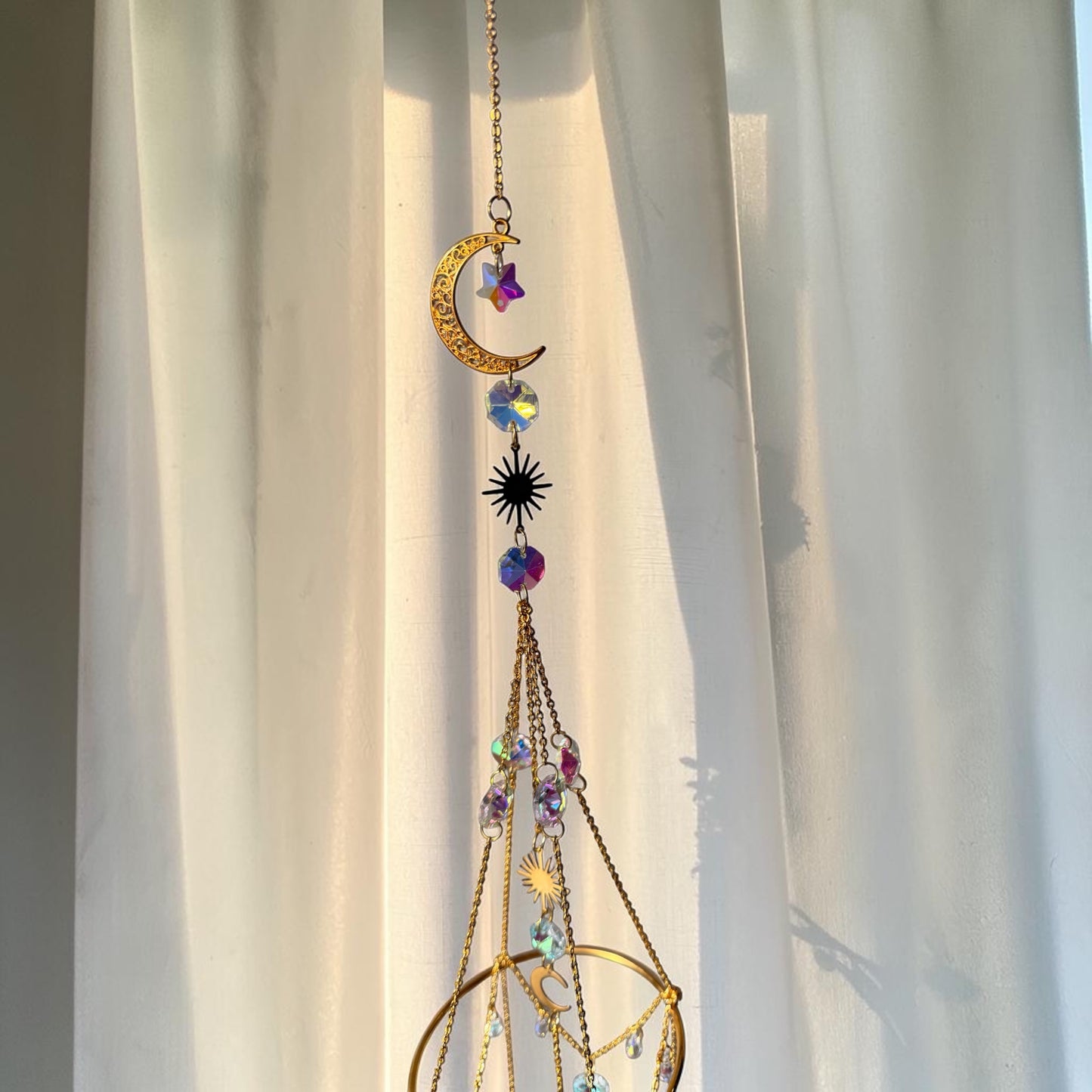 Celestial Crystal Chandelier Suncatcher