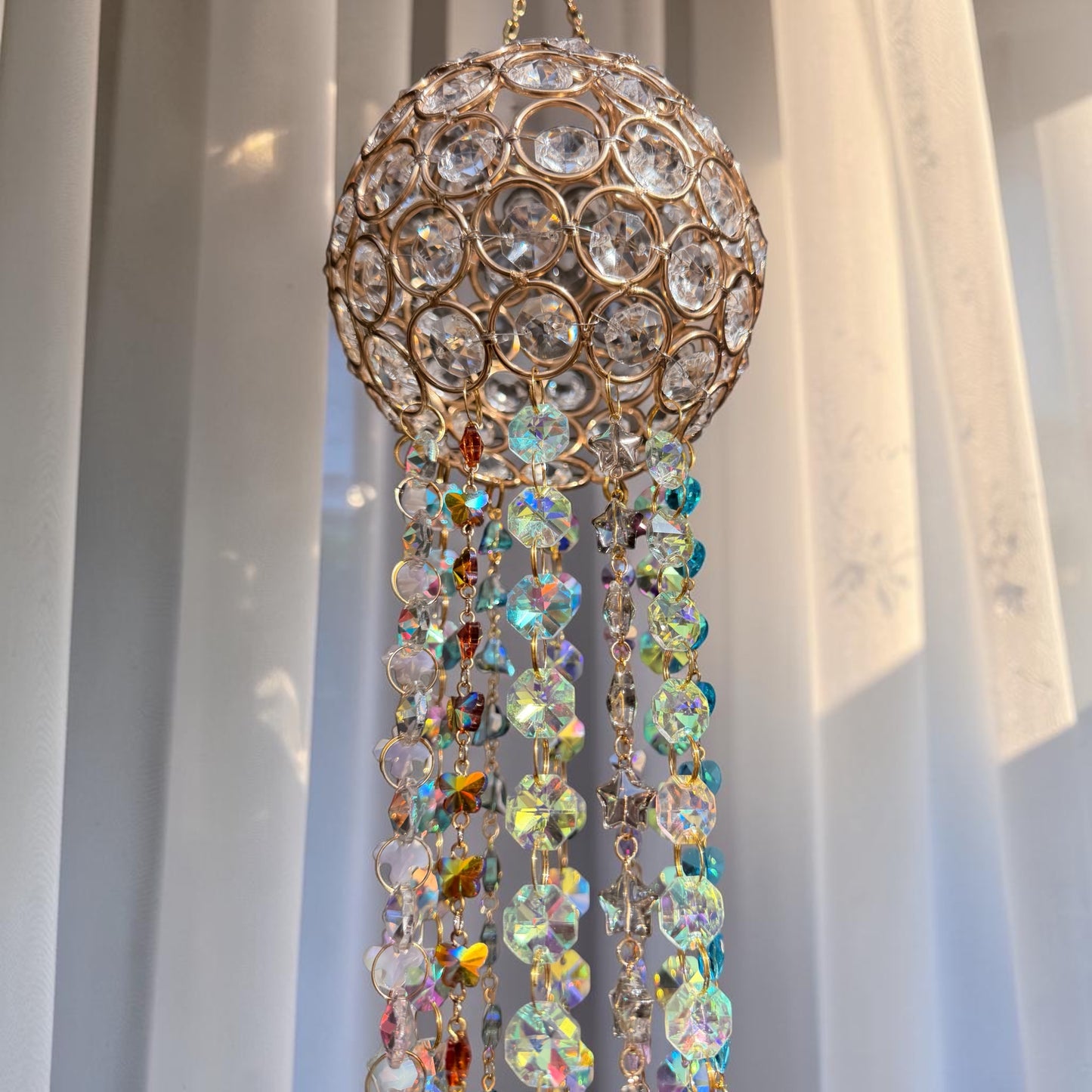 Crystal Chandelier Globe Suncatcher