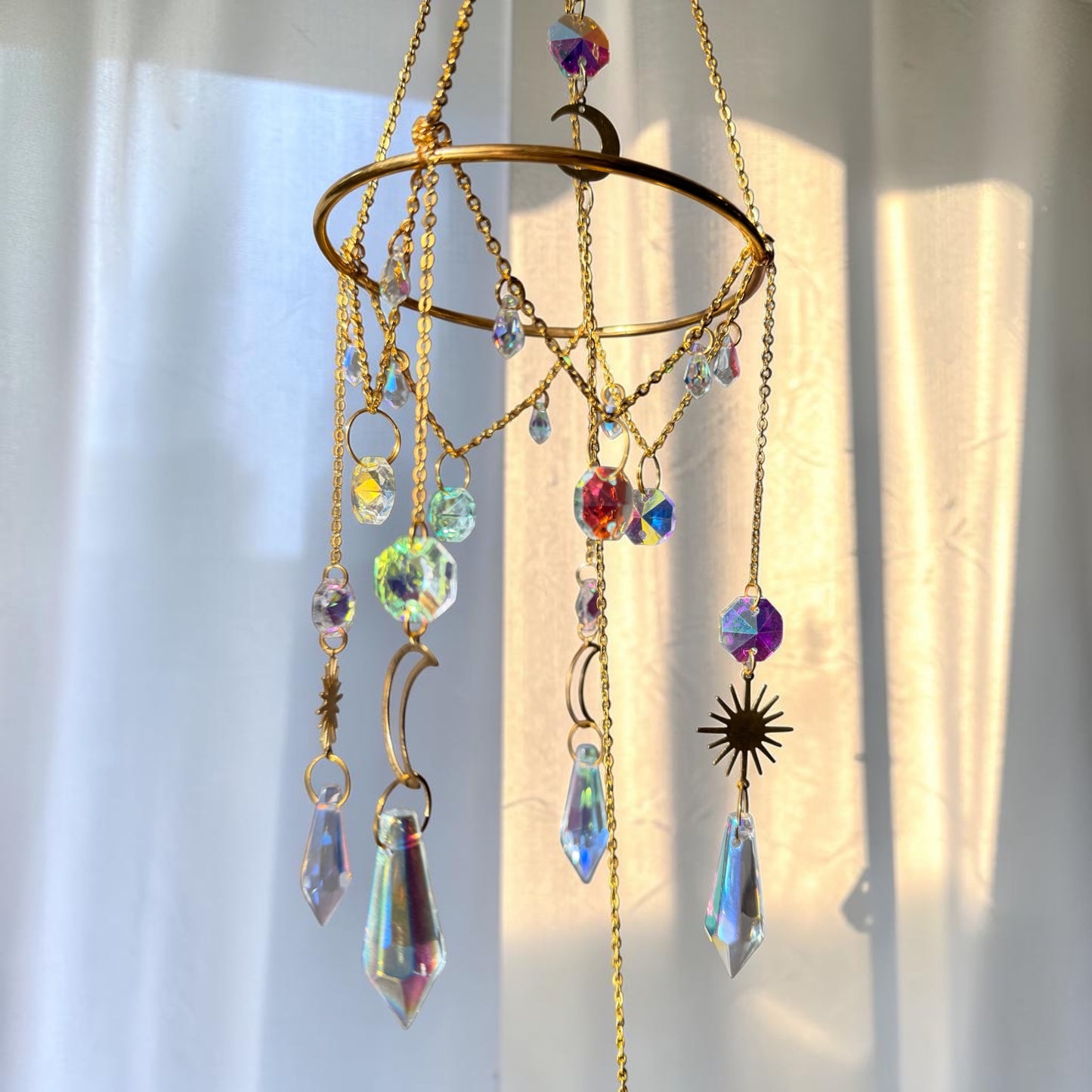 Celestial Crystal Chandelier Suncatcher