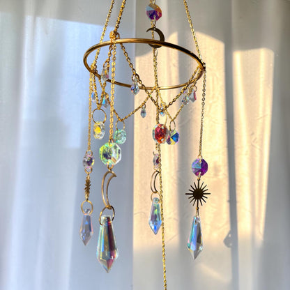 Celestial Crystal Chandelier Suncatcher