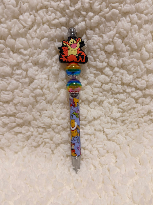 Tigger Rainbow Beaded Pen