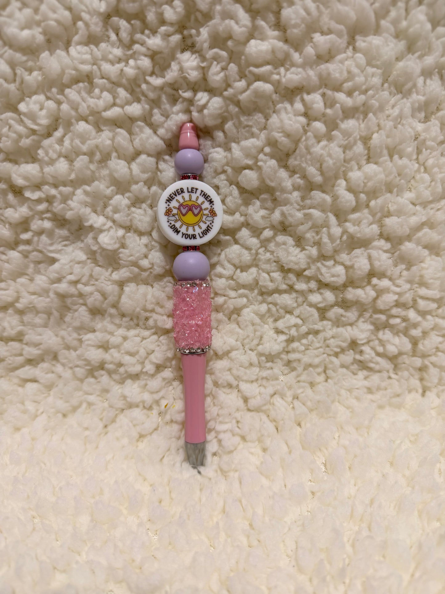 Never Dim Your Light Glitter Premium Pen