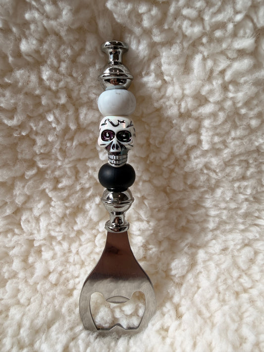 Skull Beaded Bottle Opener