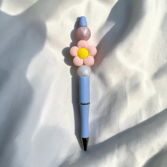 Pastel Daisy Beaded Pen