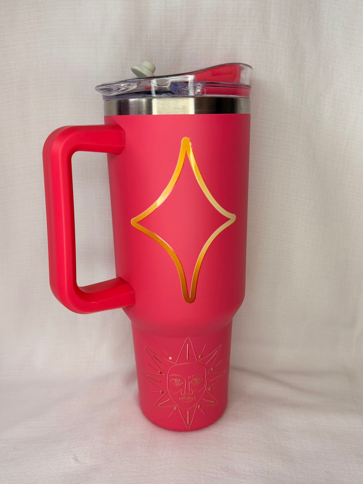 Pink Celestial Moon & Sun 40oz Tumbler