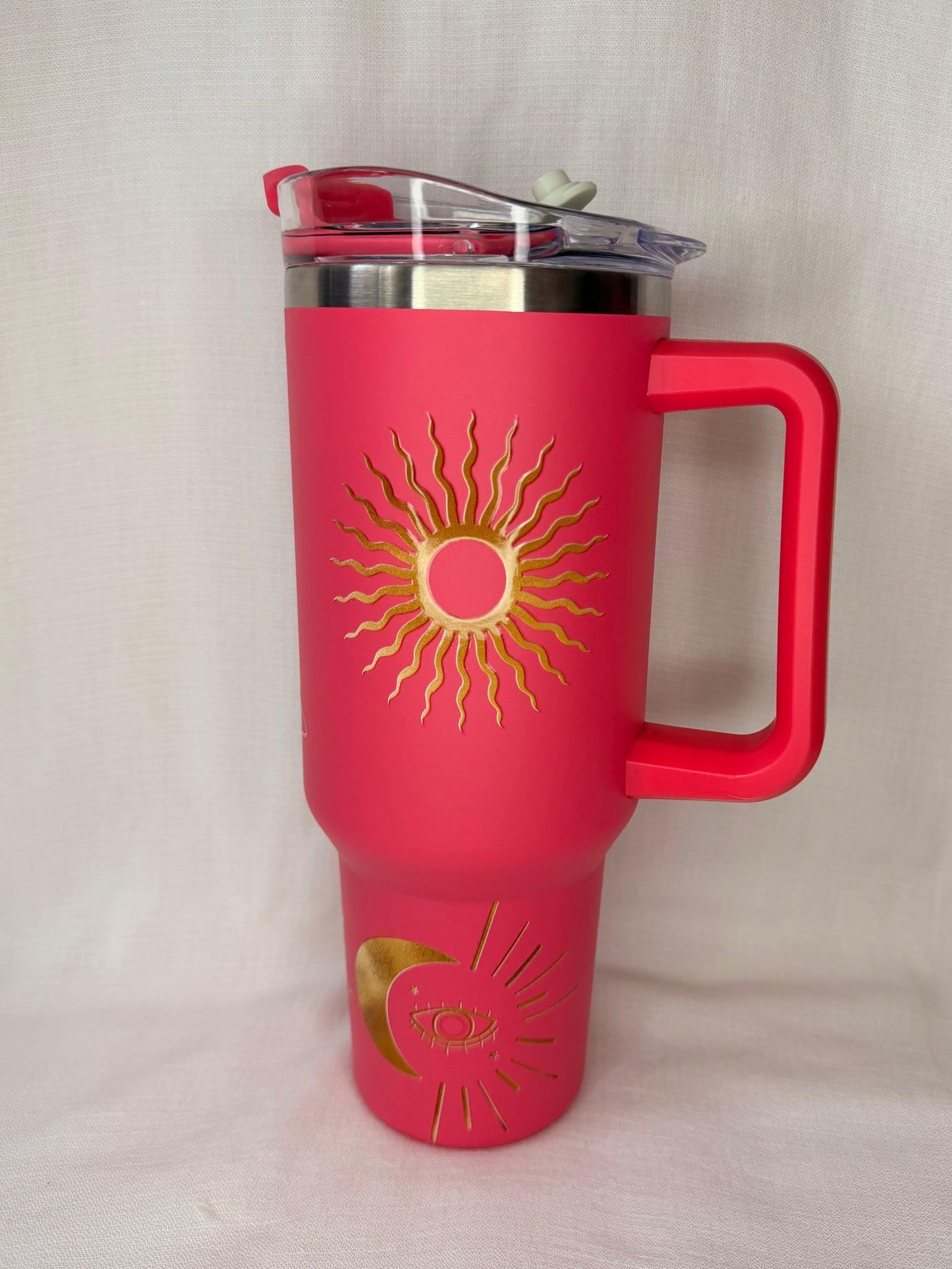 Pink Celestial Moon & Sun 40oz Tumbler