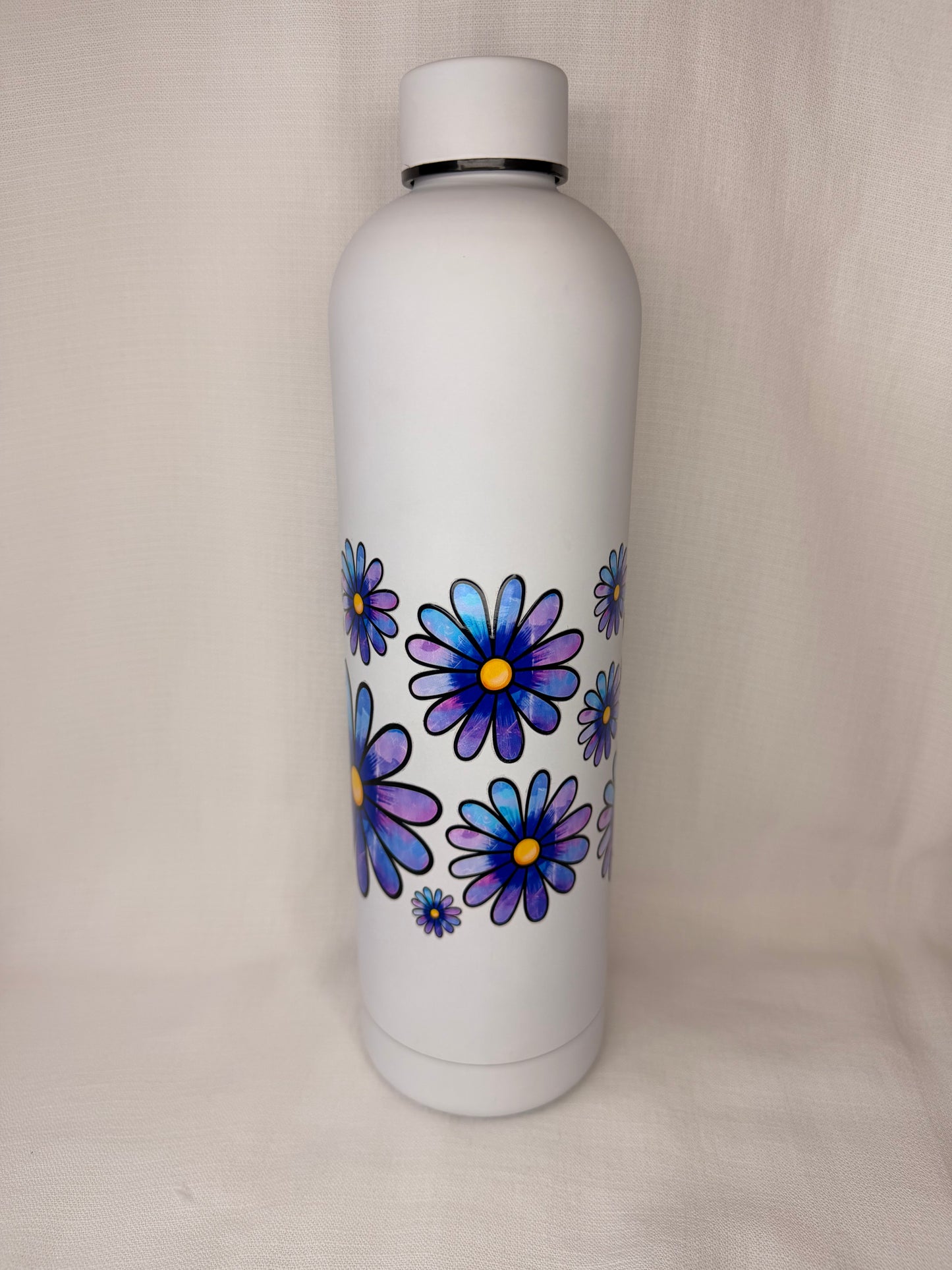 Blue & Purple Daisy Drink Bottle