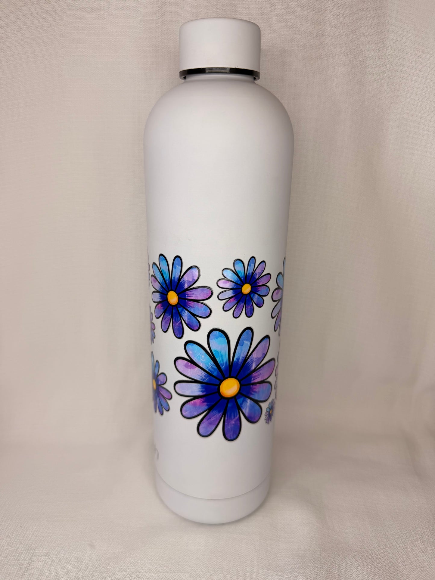 Blue & Purple Daisy Drink Bottle