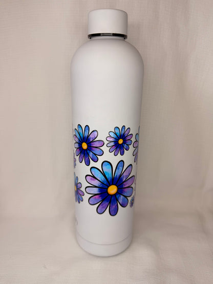 Blue & Purple Daisy Drink Bottle
