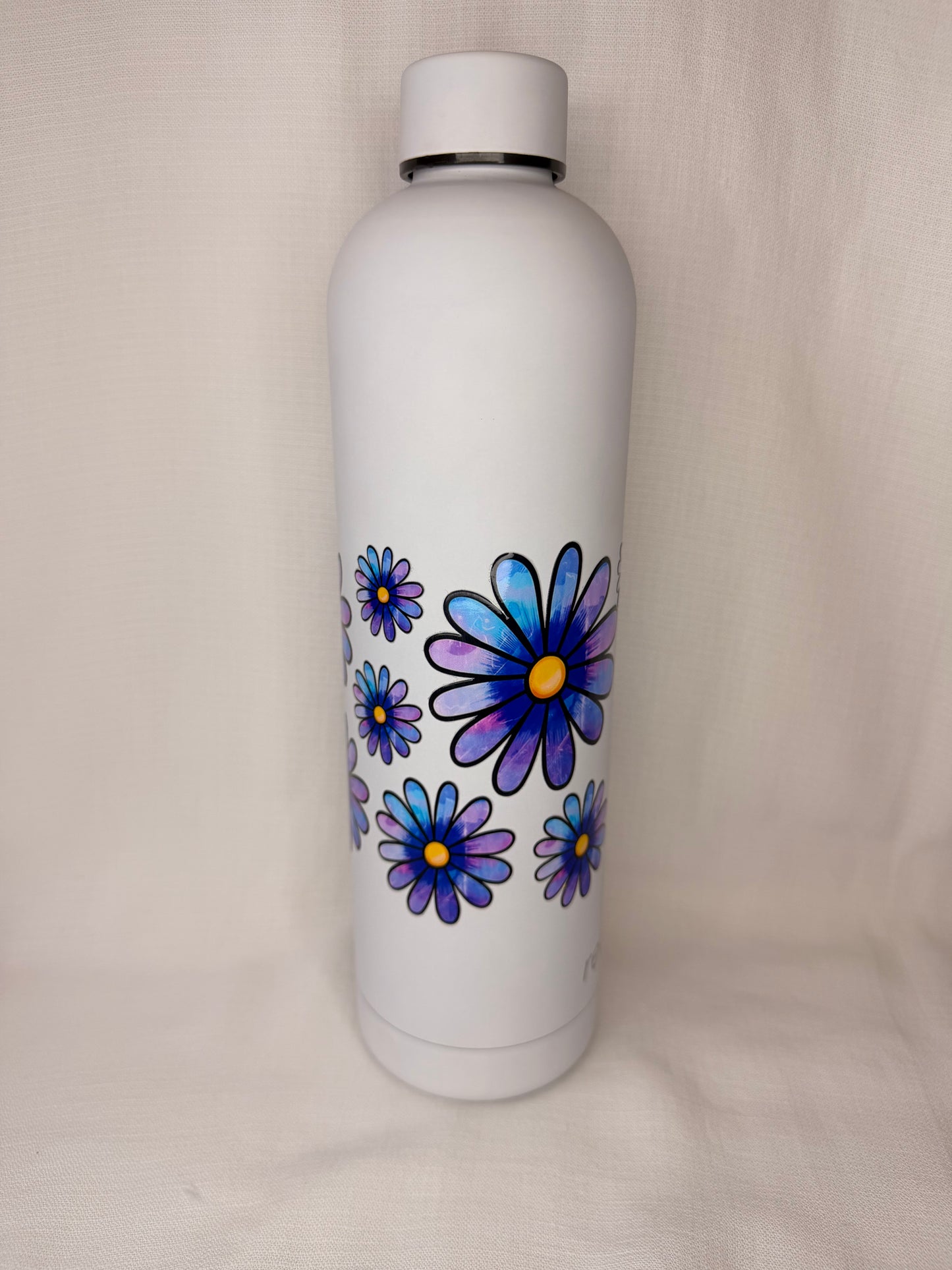 Blue & Purple Daisy Drink Bottle