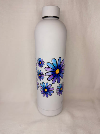 Blue & Purple Daisy Drink Bottle