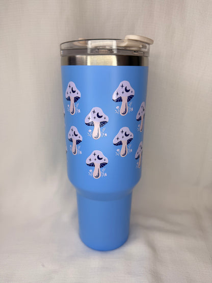 Blue Celestial Mushroom 40oz Tumbler