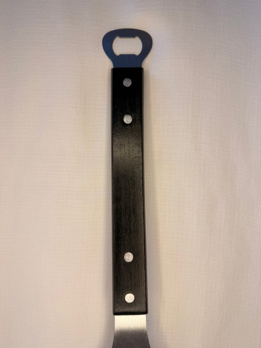 DAD BBQ Spatula & Bottle Opener - Black Handle