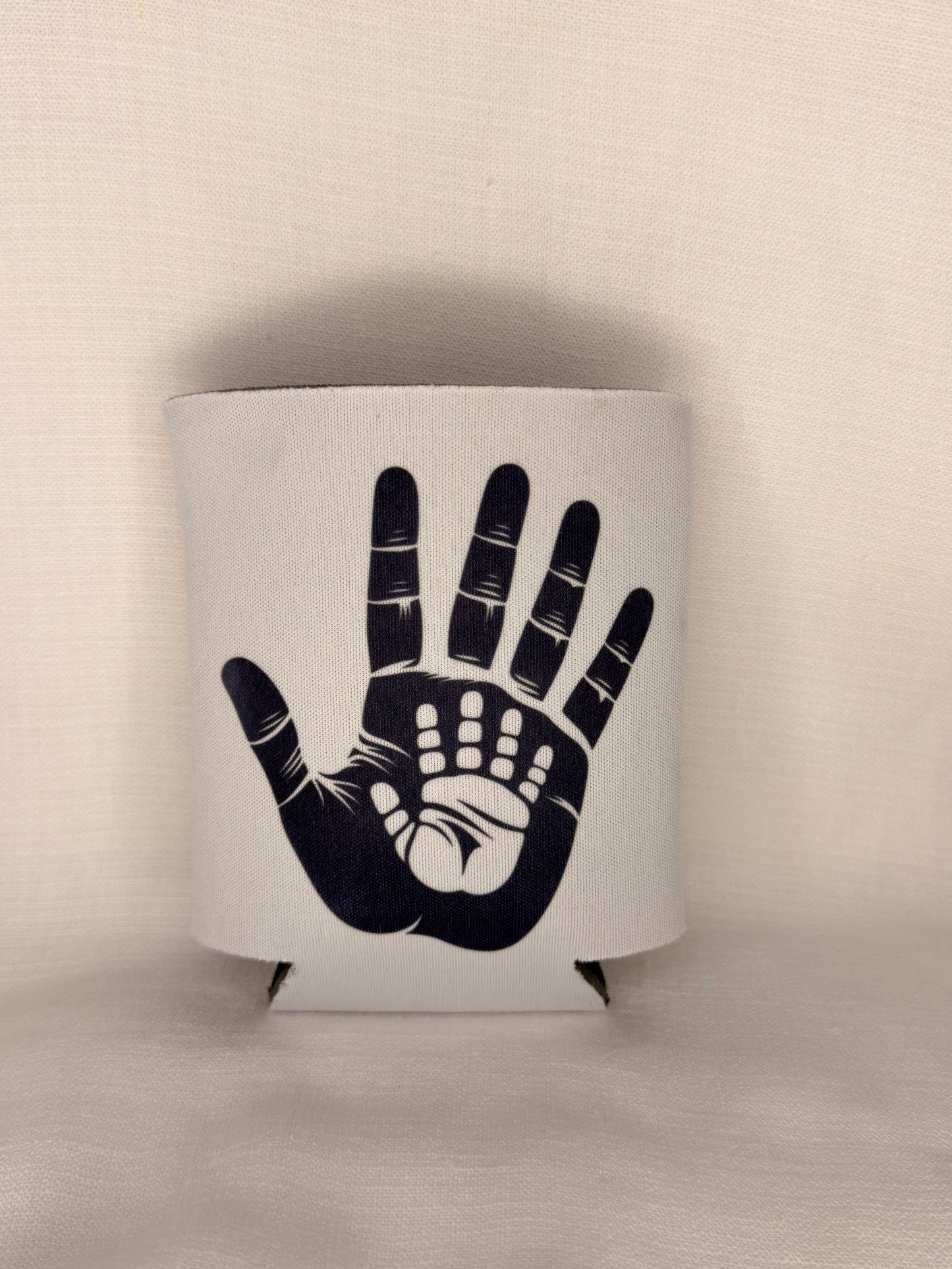 Dad & Child Handprint Stubby Holder