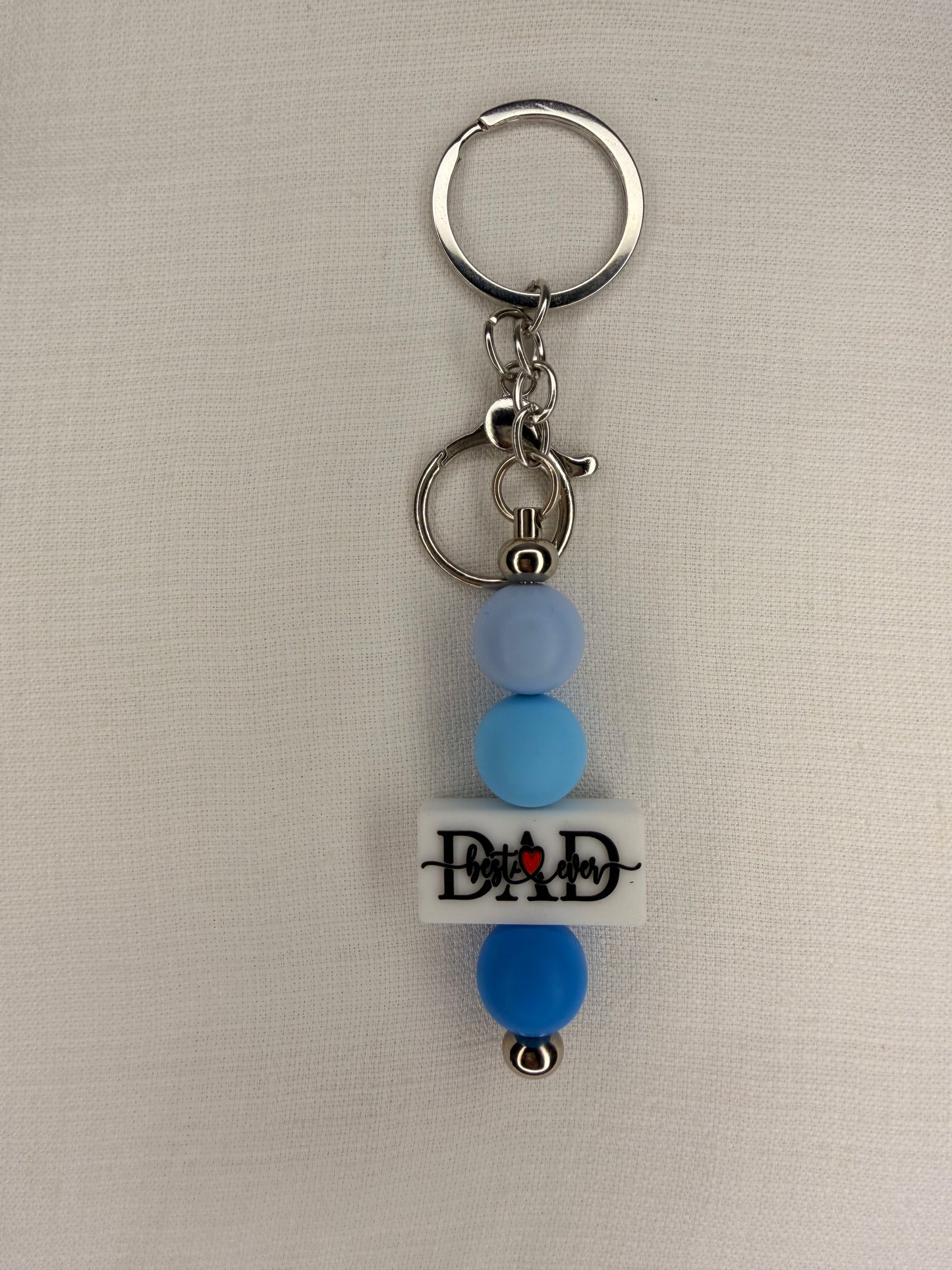 Best Dad Ever Keyring – Blue
