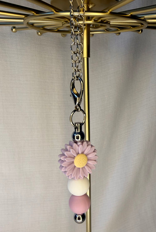Lavender Daisy Cup Charm