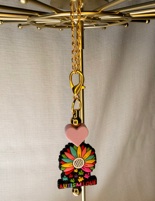 Autism Love Flower Cup Charm