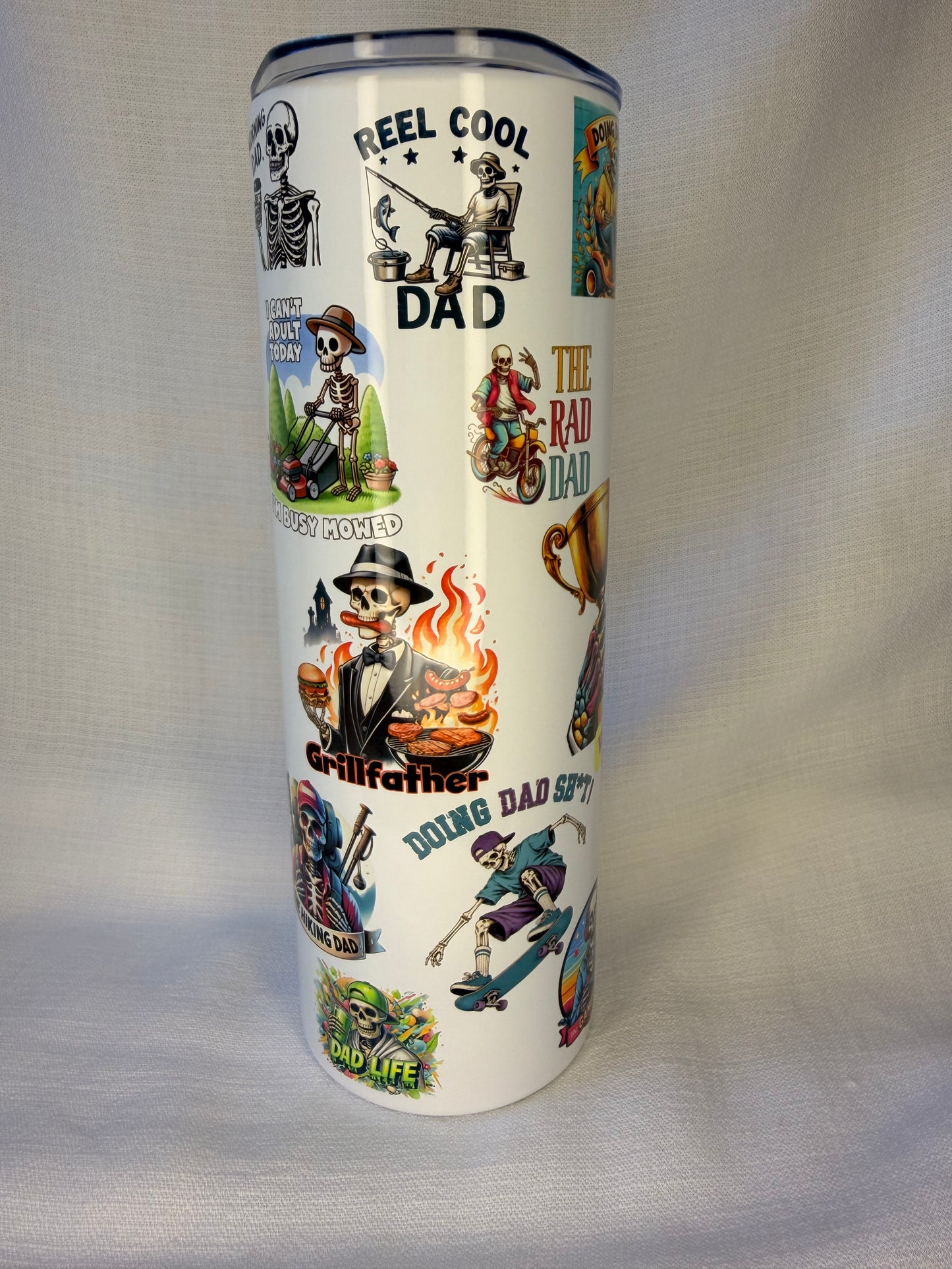 Skeleton Dad Life Collage 20oz Tumbler