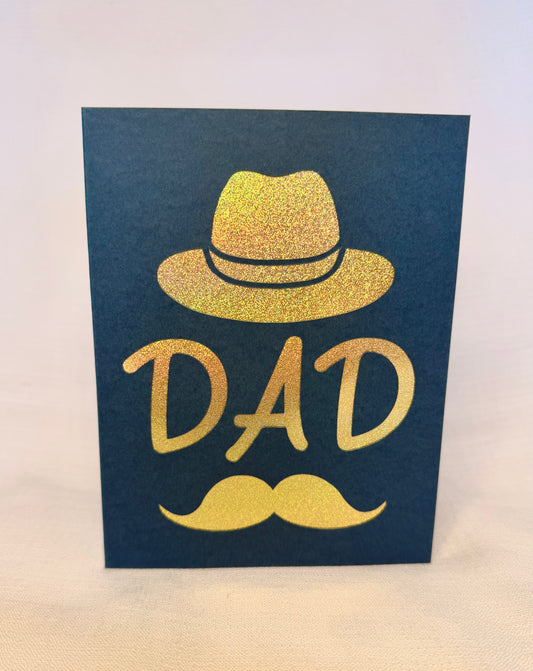 Gold Dad Handmade Father's Day Card