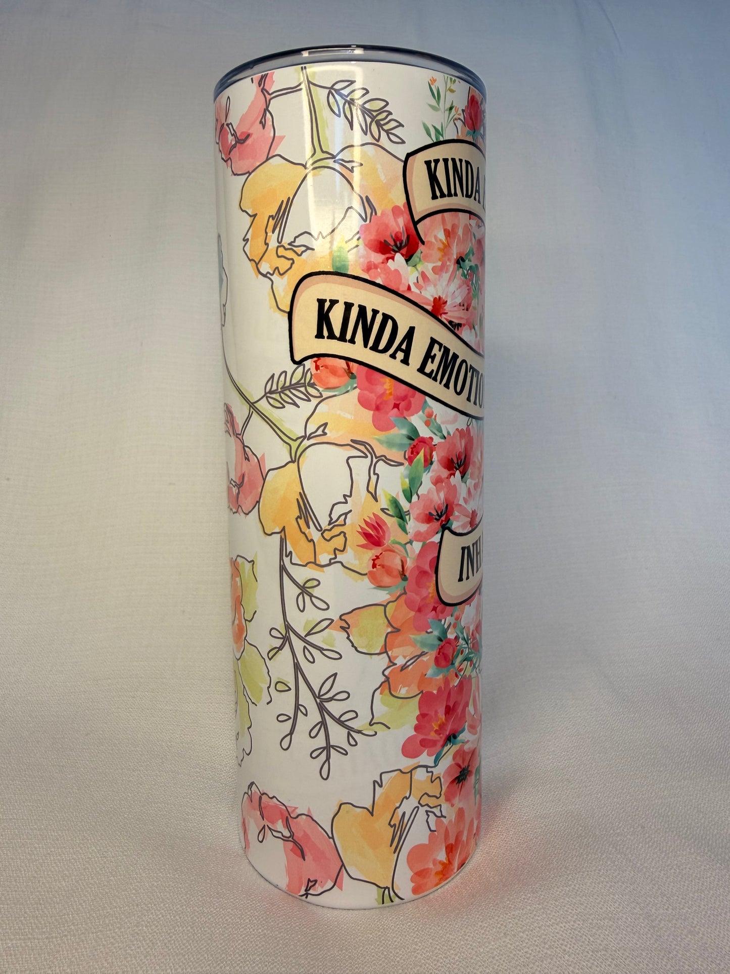 Inhale Peace Exhale Chaos Skeleton 20oz Tumbler