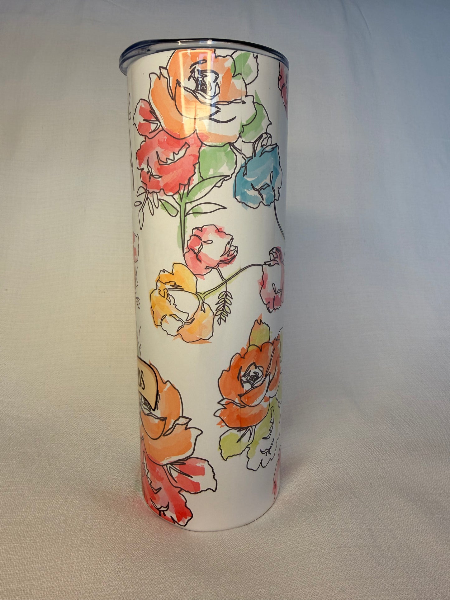 Inhale Peace Exhale Chaos Skeleton 20oz Tumbler