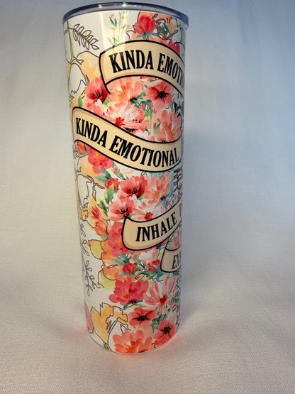 Inhale Peace Exhale Chaos Skeleton 20oz Tumbler