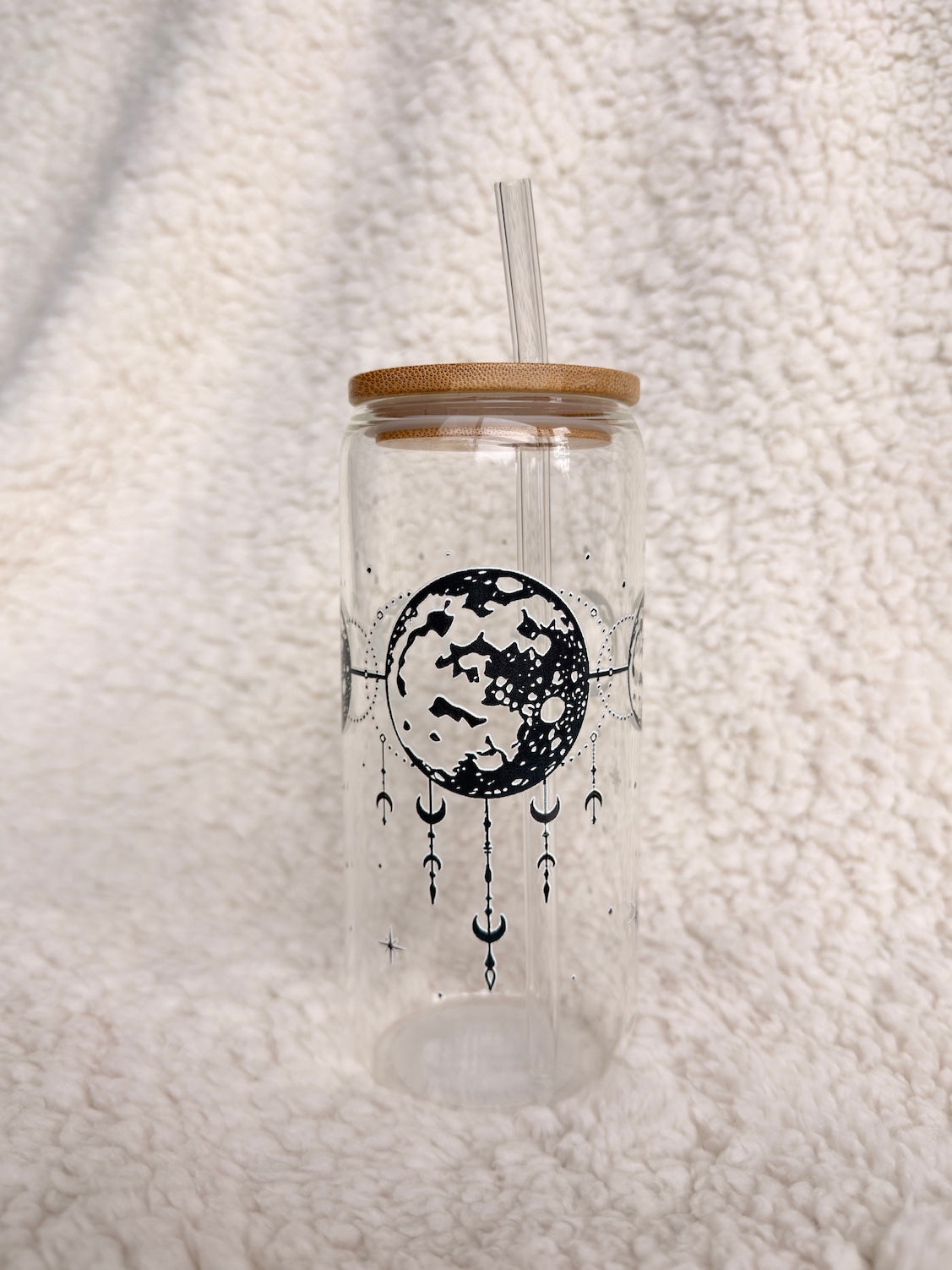 Moon Phase Glass Cup