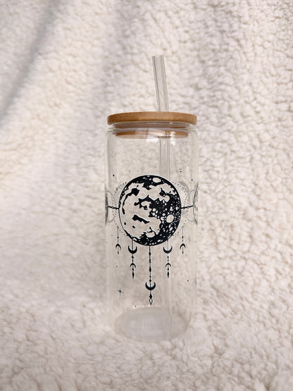 Moon Phase Glass Cup