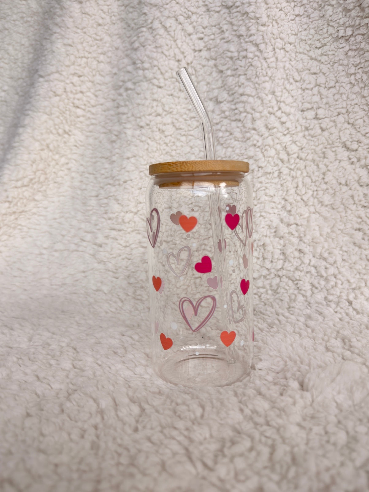 Sweet Hearts Glass Cup
