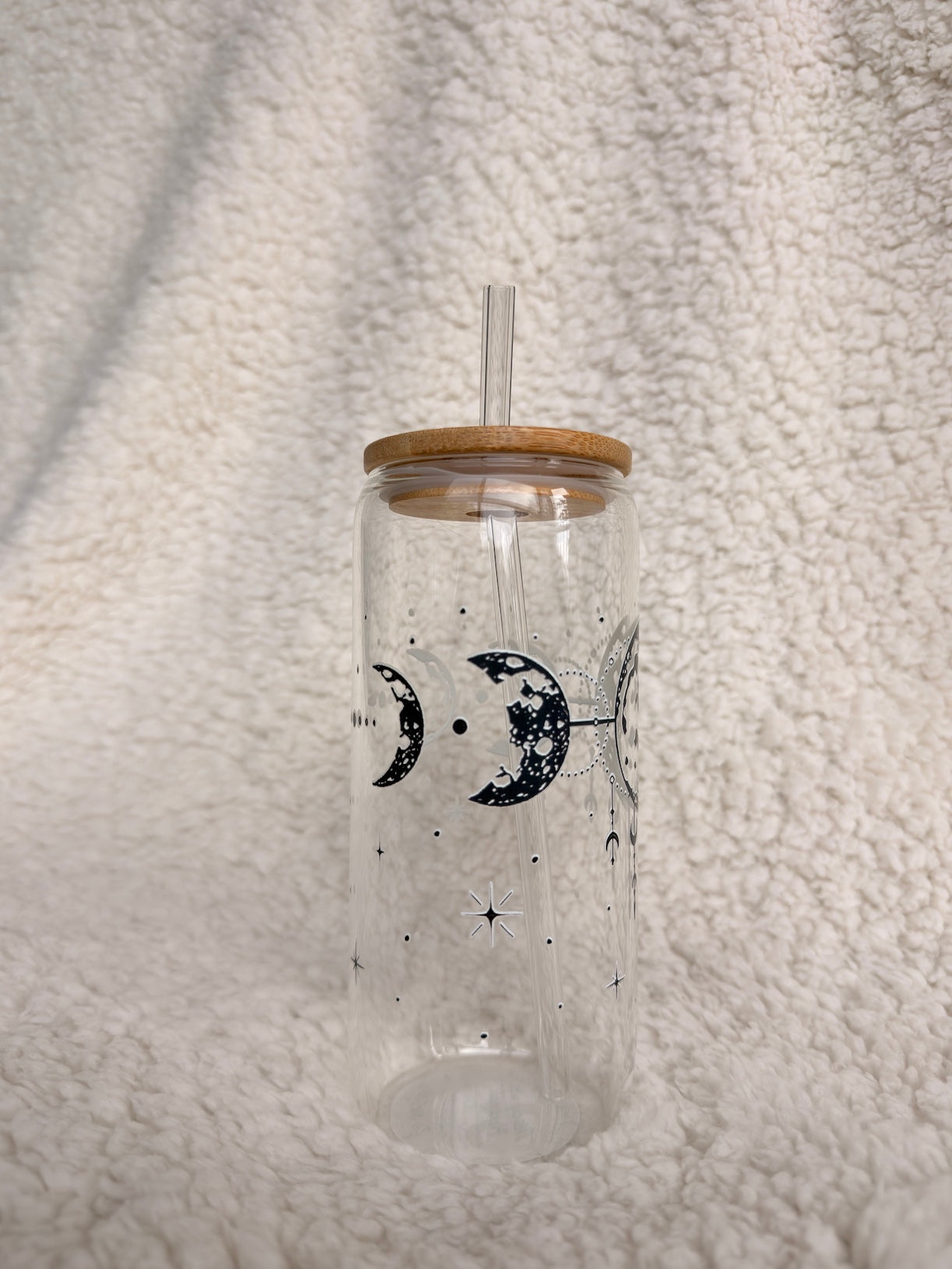 Moon Phase Glass Cup