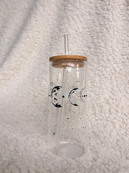Moon Phase Glass Cup