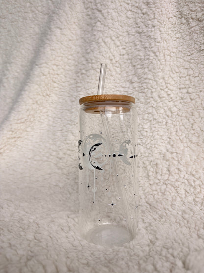 Moon Phase Glass Cup