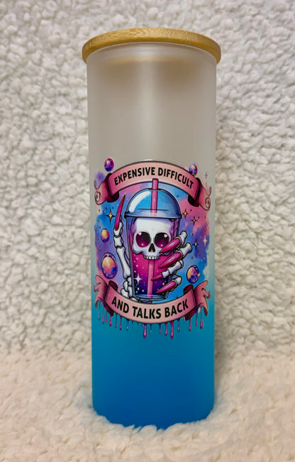 Expensive, Difficult & Talks Back Frosted Glass Tumbler